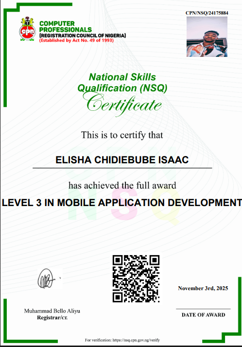 Becoming a Certified App Developer: My CPN NSQ Level 3 Journey